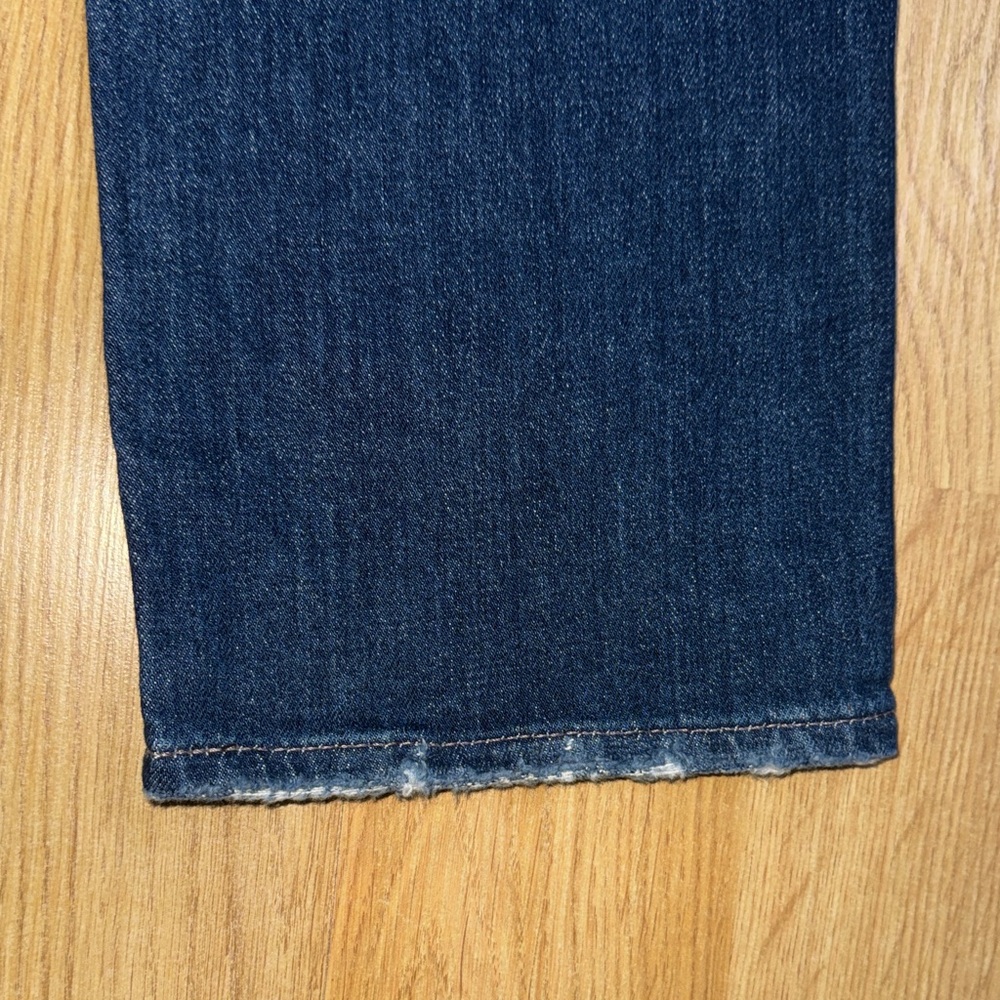 AG Adriano Goldschmied Straight Leg Jeans - Dark Wash Blue - Picture 10 of 12